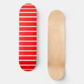 Rote und weiße Streifen Skateboard (Vorderseite)