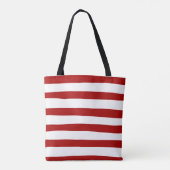 Rote und weiße Streifen Tasche (Rückseite)