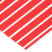 Rote und weiße Streifen Tischdecke (Schrägansicht)