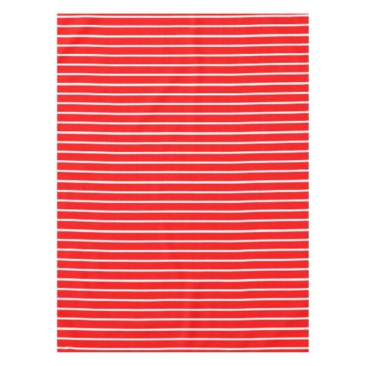 Rote und weiße Streifen Tischdecke (Vorderseite)