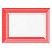 Rote und weiße Streifen Tischdecke (Vorderseite (Horizontal))
