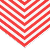 Rote und weiße Streifen Tischdecke (Schrägansicht)