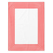 Rote und weiße Streifen Tischdecke (Vorderseite)