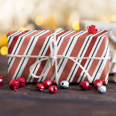 Rote und weiße Streifen Weihnachten Seidenpapier