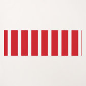 Rote und weiße Streifen Yogamatte (Vorderseite (Horizontal))