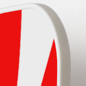 Rote und weiße Süßigkeiten Pickleball Schläger (Linke Seite)