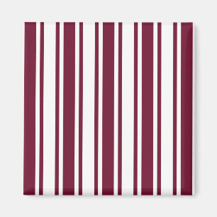 Rote und weiße Süßigkeitsstreifen Burgunders Magnet