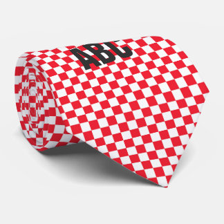 Rote und weiße Tafel Krawatte