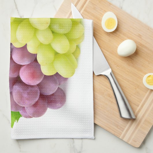 Rote und weiße Trauben Geschirrtuch (Viertel Falte)