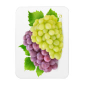 Rote und weiße Trauben Magnet (Vertikal)