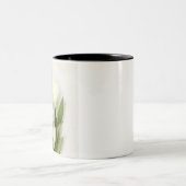 Rote und weiße Tulips Zweifarbige Tasse (Mittel)