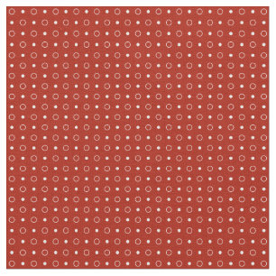Rote und weiße Tupfen Stoff
