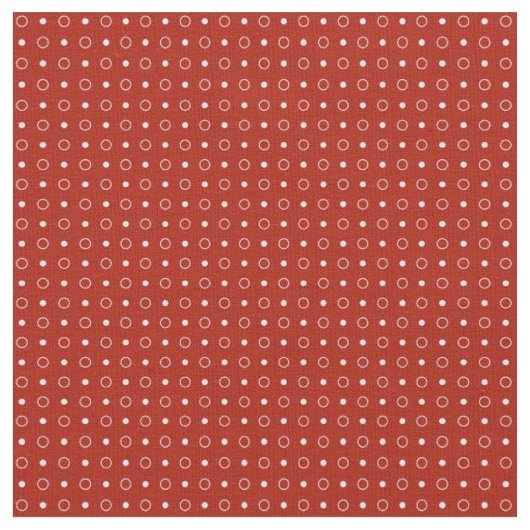 Rote und weiße Tupfen Stoff (Nahaufnahme)