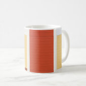 Rote und weiße Tür Kaffeetasse (VorderseiteRechts)