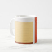 Rote und weiße Tür Kaffeetasse (Vorderseite Links)
