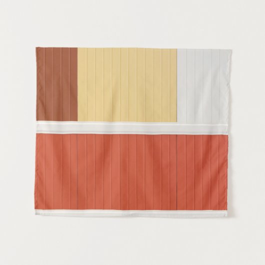 Rote und weiße Tür Wandteppich (Vorderseite (Horizontal))