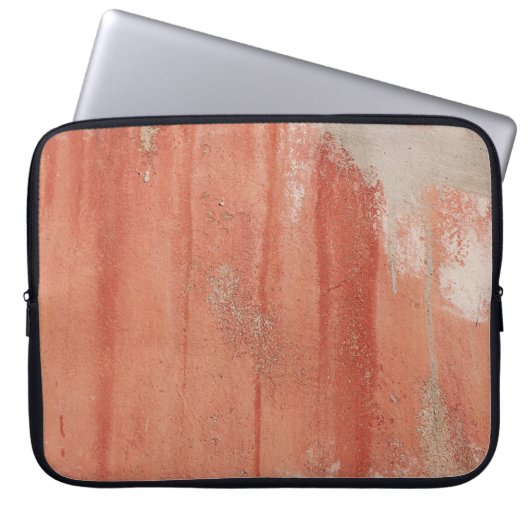 ROTE UND WEISSE WAND LAPTOPSCHUTZHÜLLE (Vorderseite)