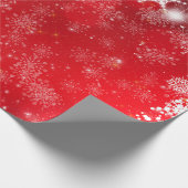 "Rote und weiße Weihnachten" Geschenkpapier (Ecke)