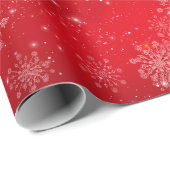 "Rote und weiße Weihnachten" Geschenkpapier (Rolleneckpunkt)