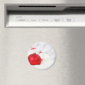 Rote und weiße Weihnachtsbaumchen Magnet (In Situ (Geschirrspüler))