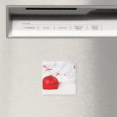 Rote und weiße Weihnachtsbaumchen Magnet (In Situ (Geschirrspüler))