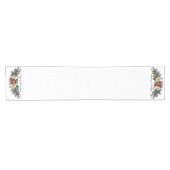 Rote und weiße Weihnachtsbäume Frohe Weihnachten Kurzer Tischläufer (Horizontal)