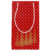 Rote und weiße Weihnachtsbaumen Geschenktasche Kleine Geschenktüte (Vorderseite)