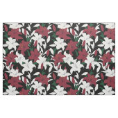 Rote und weiße Weihnachtsblumen Stoff (Fat Quarter (45,7 x 55,9 cm))