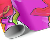 Rote und weiße Weihnachtsgeschenke Strümpfe mehrfa Geschenkpapier (Rolleneckpunkt)