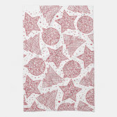 Rote und weiße Weihnachtsküche Handtücher (Vertikal)