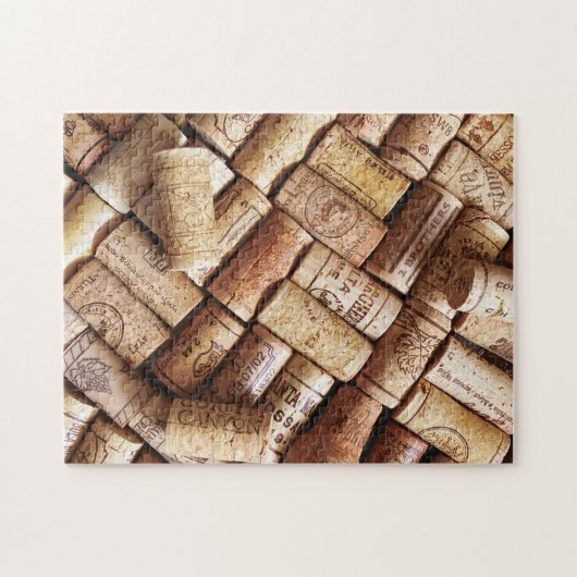 Rote und weiße Weinkorken - Fortgeschrittene Stufe Puzzle (Horizontal)