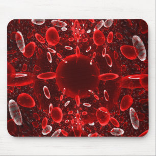 Rote und weiße Zellen-Mausunterlage Mousepad