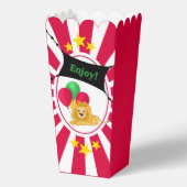 Rote und weiße Zirkustiere mit Sternen Geschenkschachtel (Vorderseite)