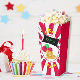 Rote und weiße Zirkustiere mit Sternen Geschenkschachtel