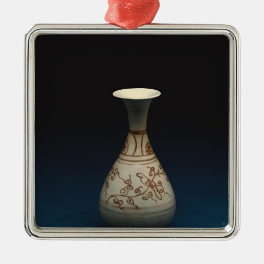 Rote underglaze Flasche durch Yuhachan Silbernes Ornament (Vorne)