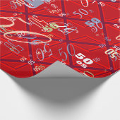 Rote Union Jack Geschenkpapier (Ecke)
