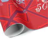 Rote Union Jack Geschenkpapier (Rolleneckpunkt)