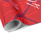 Rote Union Jack Geschenkpapier (Rolleneckpunkt)
