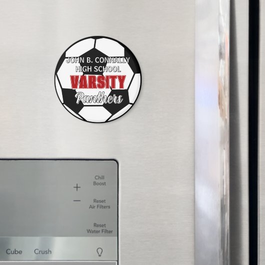 Rote Universitäts-Fußballmannschaft Benutzerdefini Magnet (In Situ (Kühlschrank))