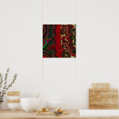 Rote Unordnung Poster (Küche)