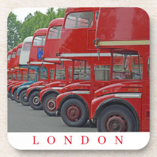 Rote Untersetzer in London