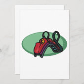 Rote Untersetzer Roller Ride Einladung (Vorne/Hinten)