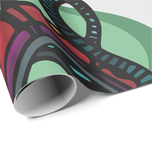 Rote Untersetzer Roller Ride Geschenkpapier (Rolleneckpunkt)