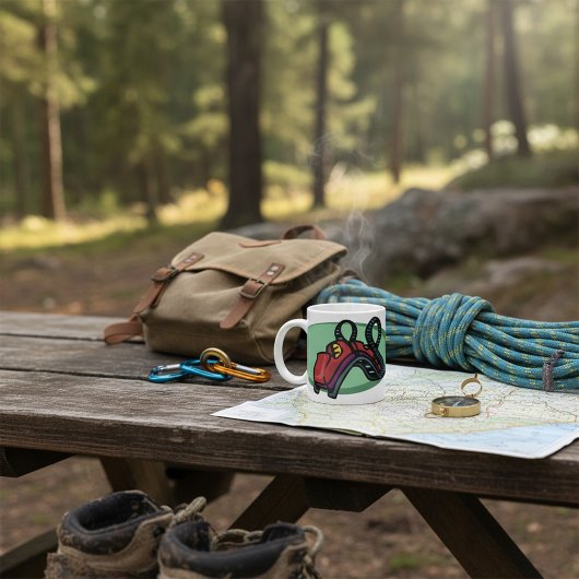 Rote Untersetzer Roller Ride Kaffeetasse