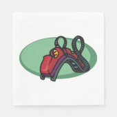 Rote Untersetzer Roller Ride Serviette (Vorderseite)