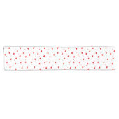Rote Valentine Herzmuster Kurzer Tischläufer (Horizontal)