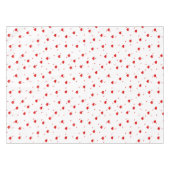 Rote Valentine Herzmuster Tischdecke (Vorderseite (Horizontal))