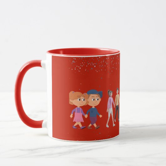 Rote Valentine Tasse (Links)