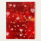 Rote Valentinherzen Collage Hintergrund Planer (Rückseite)