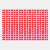 Rote Valentinsherzen Geschenkpapier Set (Vorderseite 2)